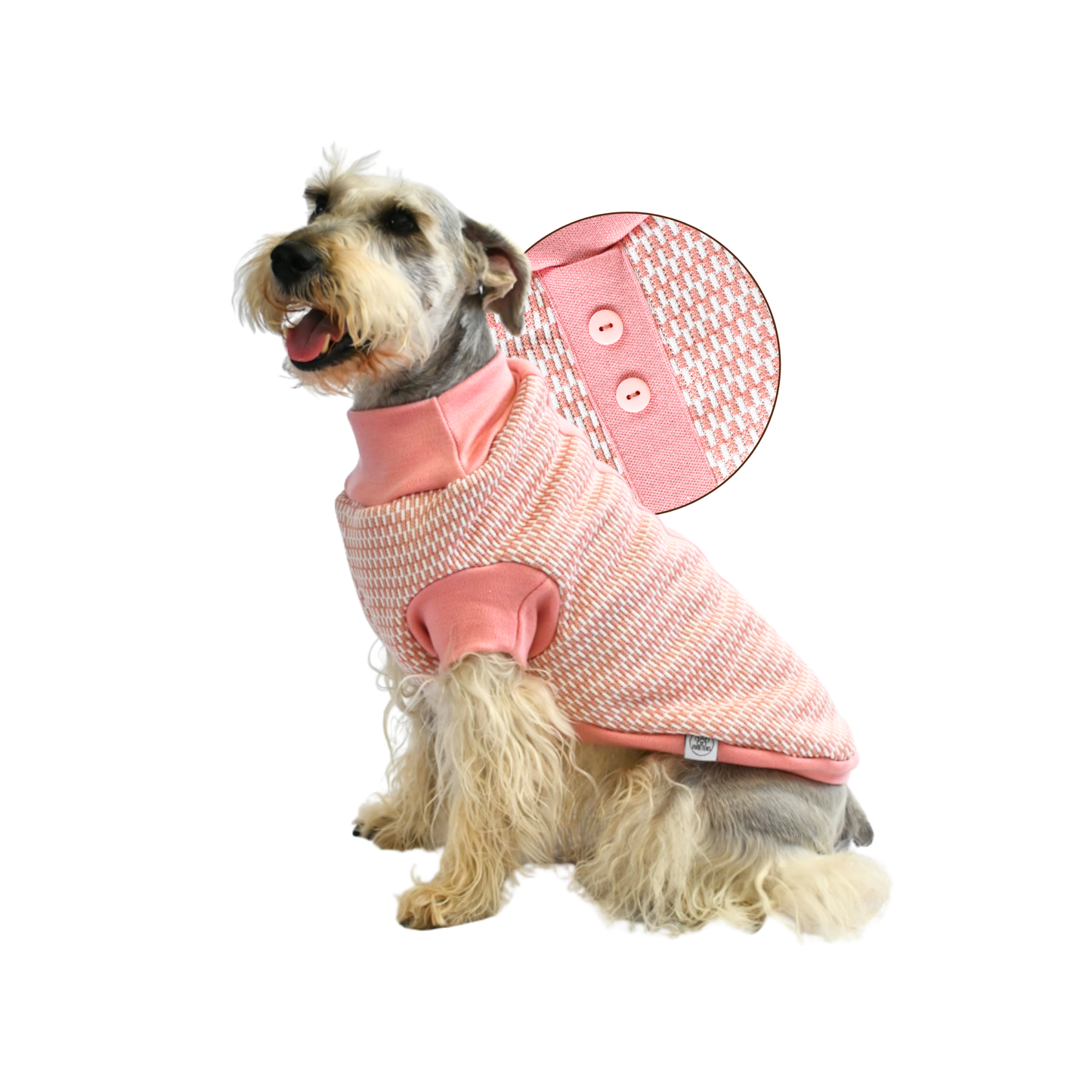 ZOOETERS - Suéter Cuadritos Color Rosa Para Perro T4