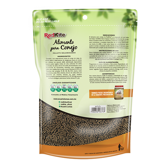 REDKITE - Alimentos Para Conejo Pellet Balanceados 1.2 Kg