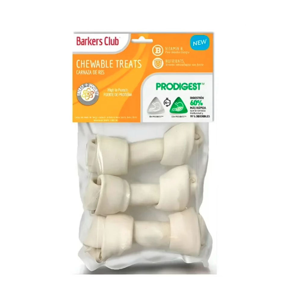 BARKYS - Premio Para Perros Carnaza de Res Barkers Club 6-7 cm 3 Pack