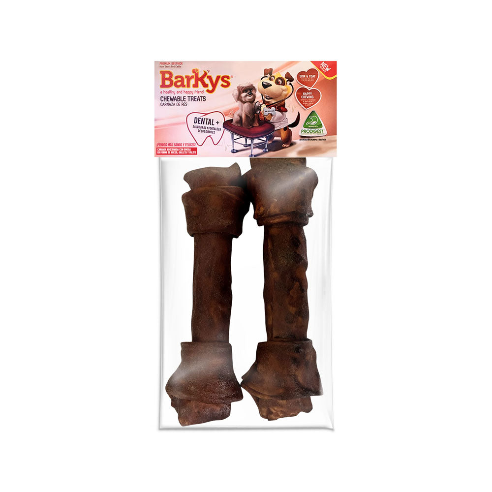 BARKYS - Premios Para Perro Carnaza de Res 9-10 cm 2 Pzas
