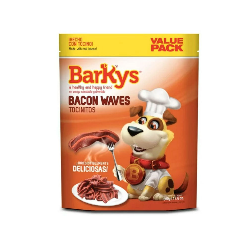 BARKYS - Premios Para Perro Tocinitos Bacon Waves 500 g