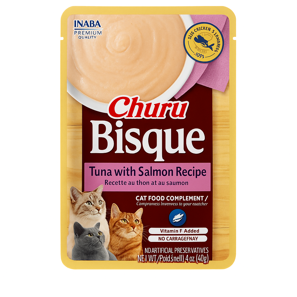 Churu Alimento Premium Pouche Bisque Salmón