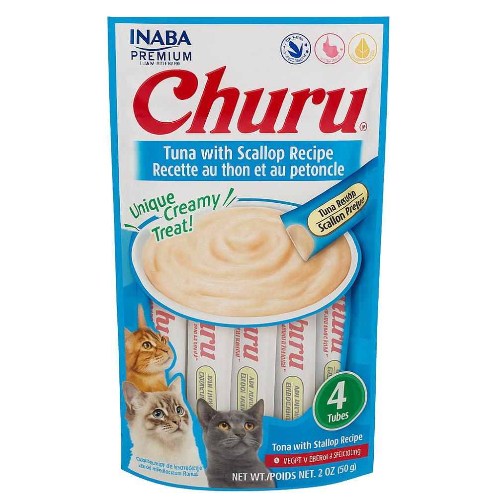 Churu Alimento Premium Pouche Tuna Scallop 4 Pzas