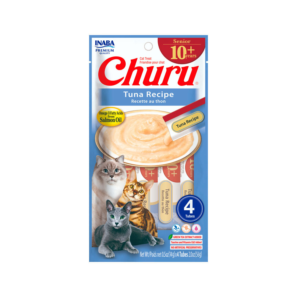 CHURU - Premios Para Gato Senior Sabor Atún 4 Pzs