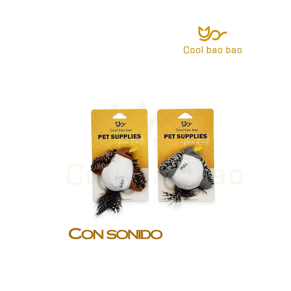 COOL BAO BAO - Juguete Ave Sonajera Para Gato