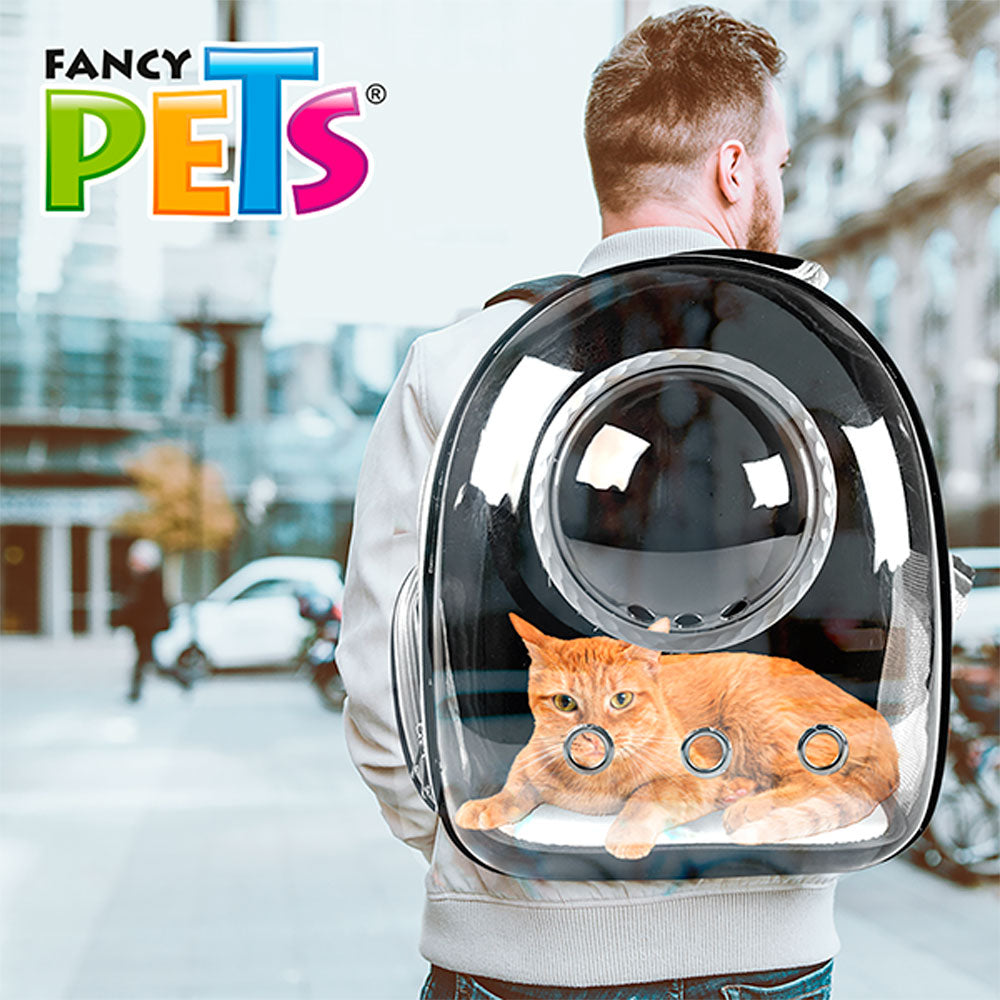 FANCY PETS - Mochila Burbuja Para Mascotas Color Negro