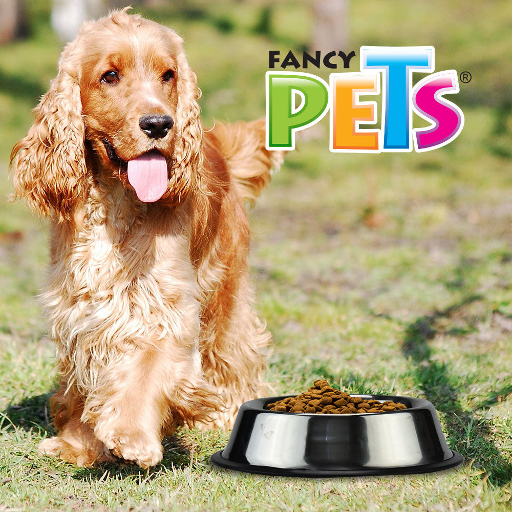 FANCY PETS - Plato De Acero Para Perro 680 g