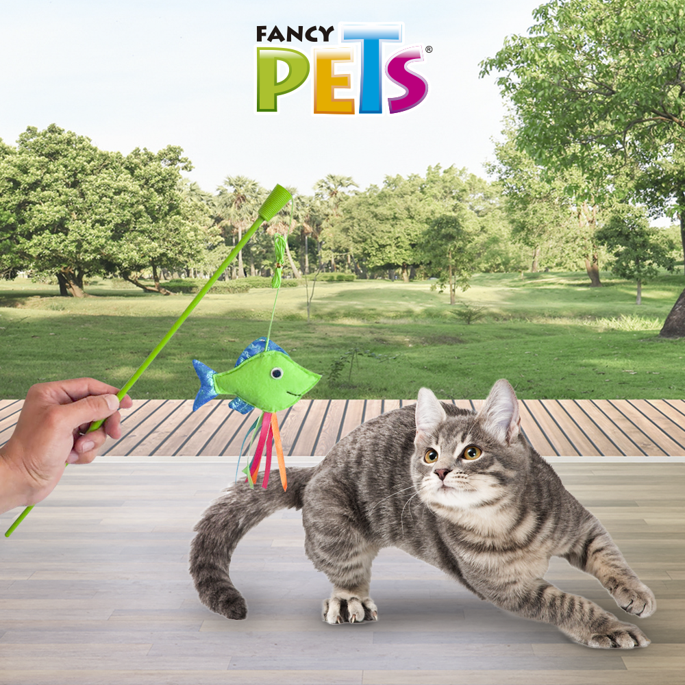 FANCY PETS - Juguete Caña De Pescar Catch Para Gato