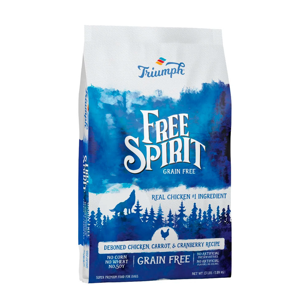 FREE SPIRIT - Alimento Para Perro Sabor Pollo, Zanahoria y Arándanos 5.9 Kg