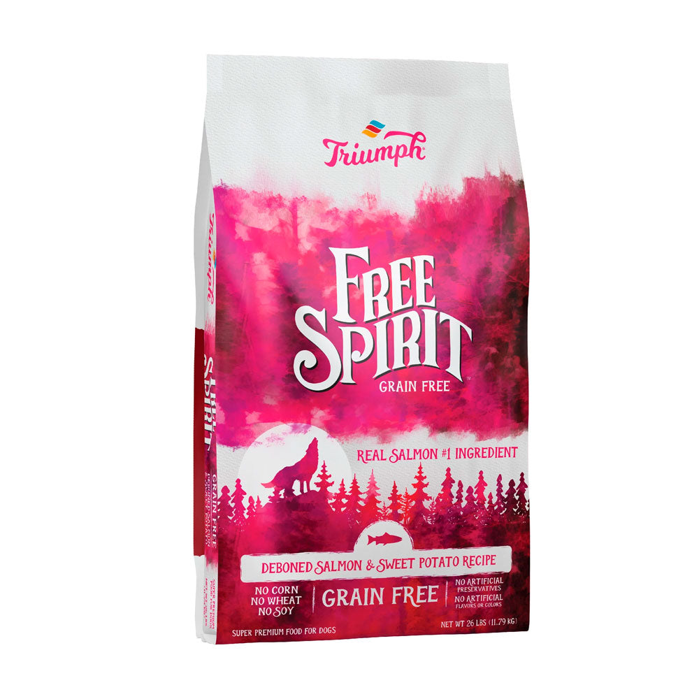 FREE SPIRIT - Alimento Para Perro Sabor Salmón y Camote 11.8 Kg