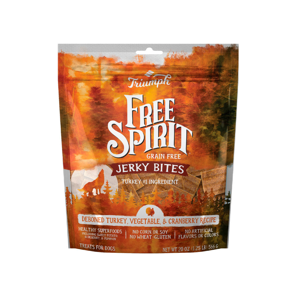 FREE SPIRIT - Premios Para Perro Sabor Pavo, Chicharos y Frutos 566 g