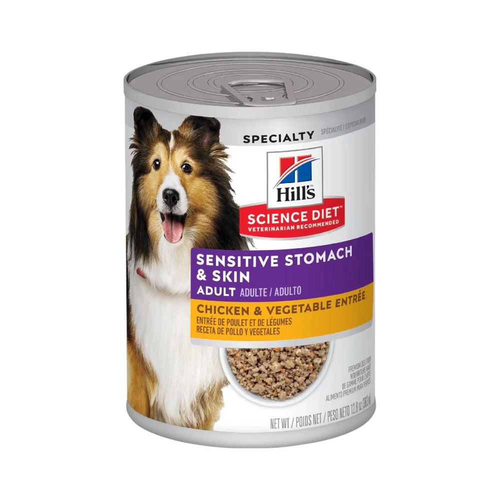 HILL'S SCIENCE DIET - Alimento Húmedo En Lata Para Perro Piel y Estomago Sensible 363 g