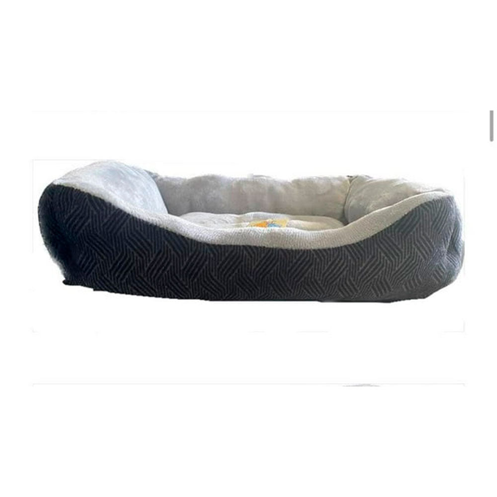 K&H - Cama Para Perro Cozy Color Negro Con Gris 64X51 Cm