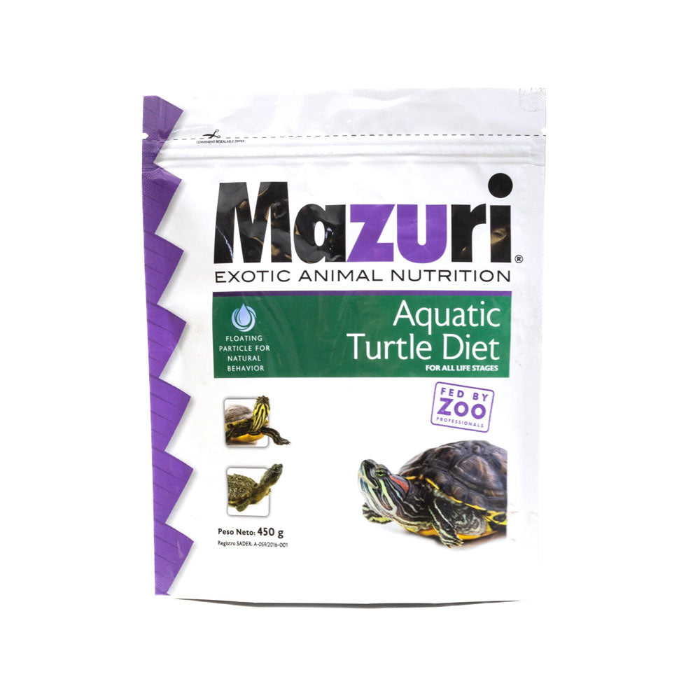 MAZURI - Alimento Para Tortuga Acuática 450 g