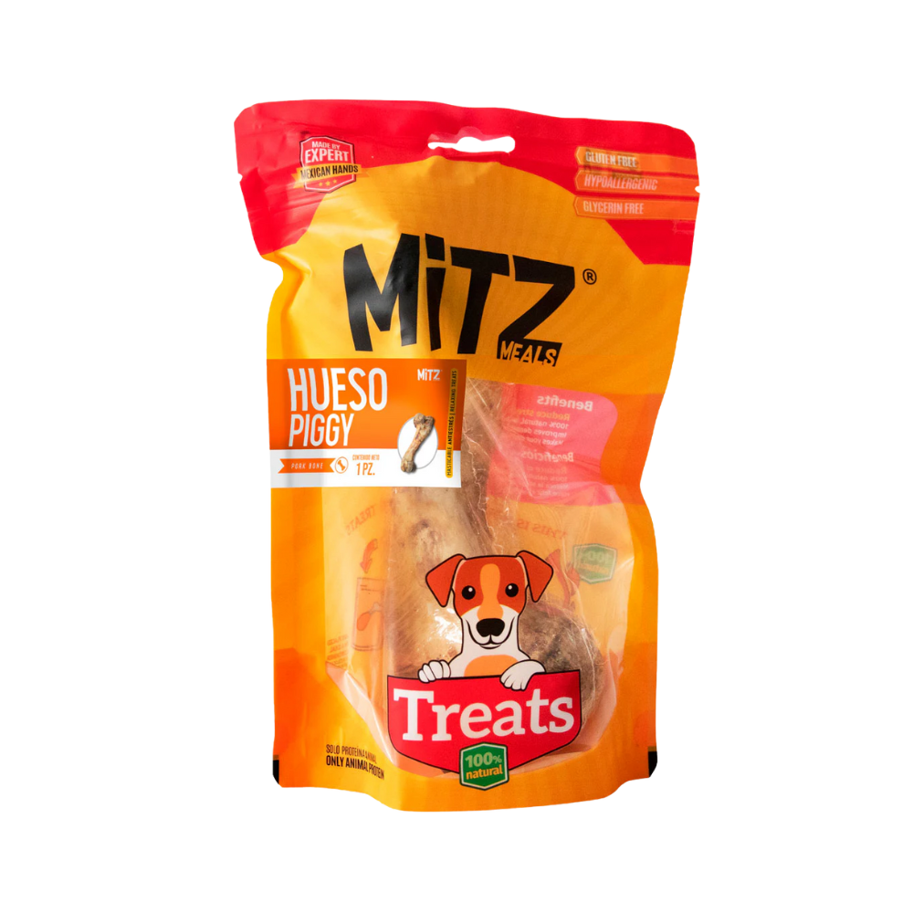 MITZ MEALS - Premios Para Perro Hueso Piggy 1 Pza