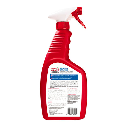 NATURES MIRACLE - Spray Repelente Para Gatos No Mas Marcas 709 Ml