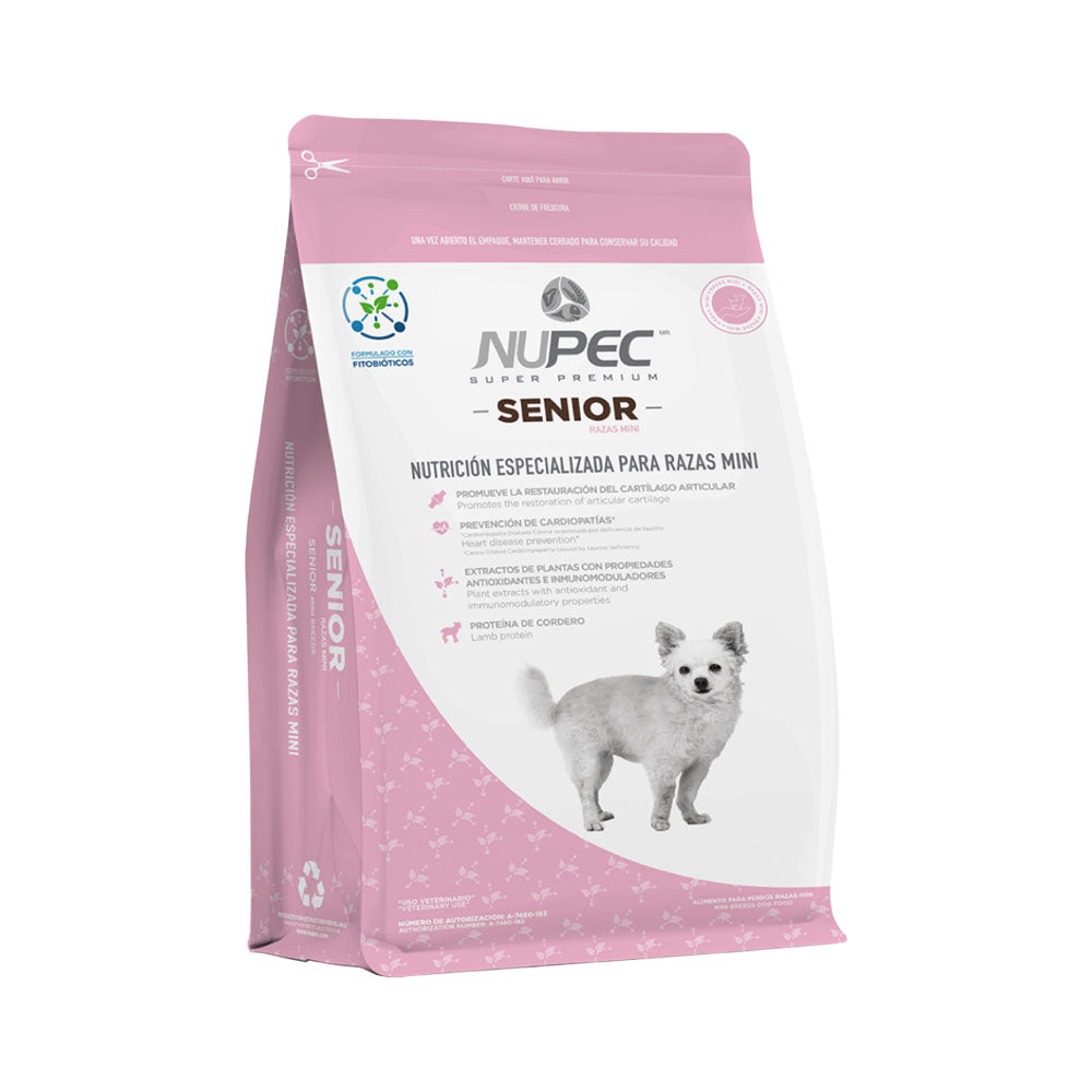 NUPEC - Alimento Seco Para Perro Senior Raza Mini 3 Kg