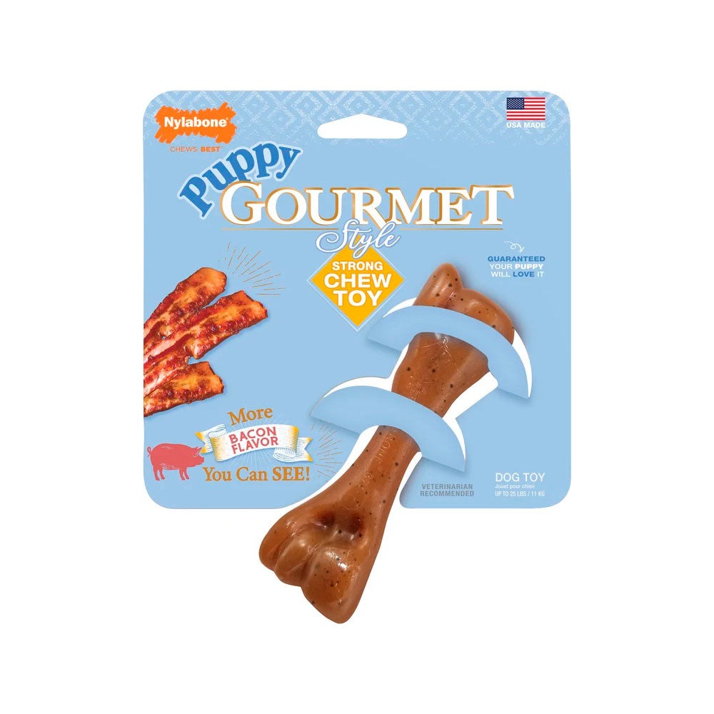 NYLABONE - Juguete de Fémur Para Cachorro Sabor Tocino