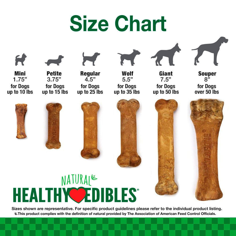 NYLABONE - Premio Healthy Edibles Para Perro Sabor Tocino CH 1 Pza