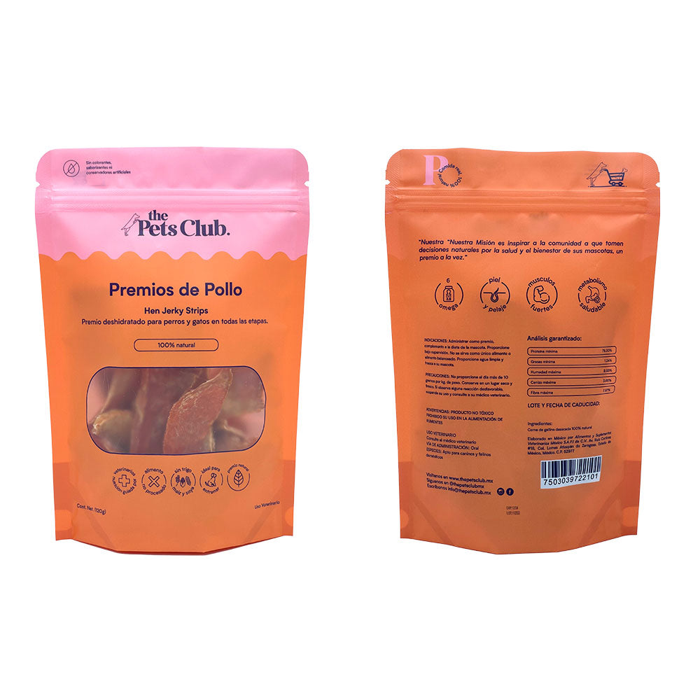 PETS CLUB - Premios Para Perro Pechuga De Pollo 120 g