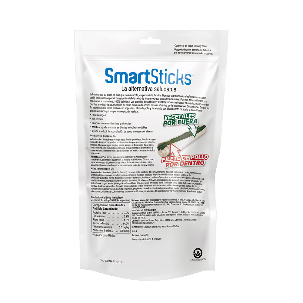 SMART BONES - Premios Para Perro Sticks Dentales 5 Pzas