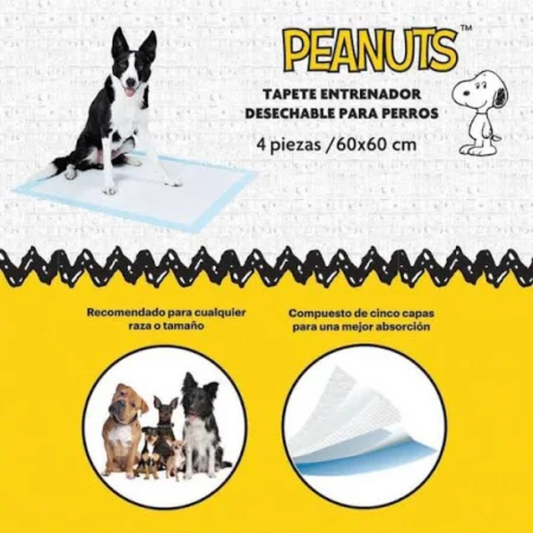 SMILE PETS - Tapete Entrenador Para Perro 4 Pzas