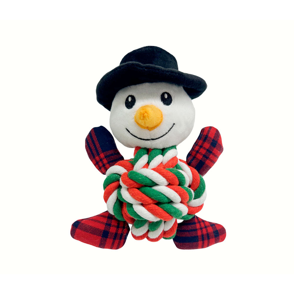 SUNNY - Juguete Para Perro Hombre de Nieve 17 cm