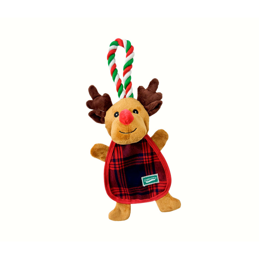 SUNNY - Juguete Para Perro Reno Navideño con Cuerda 35 cm