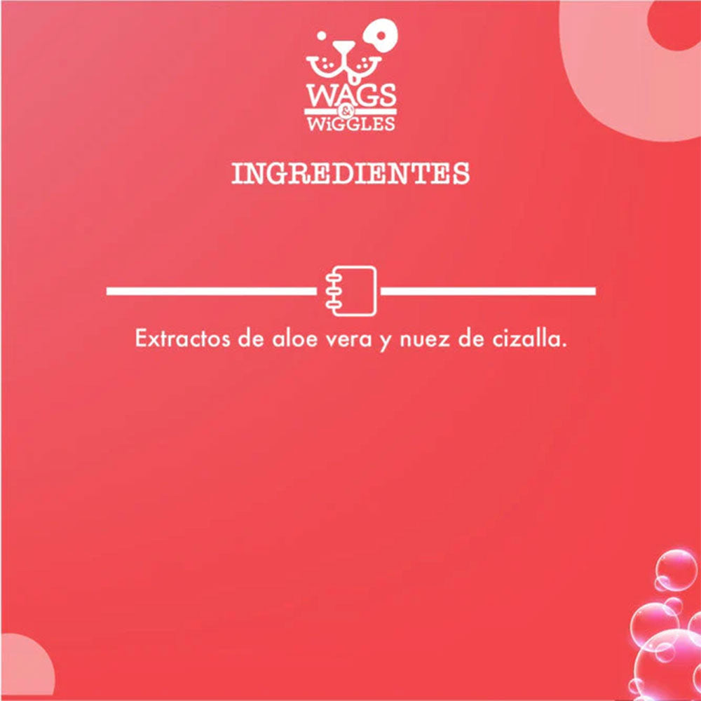 WAGS & WIGGLES - Toallitas Hipoalergénicas Para Perro 100 Pzas