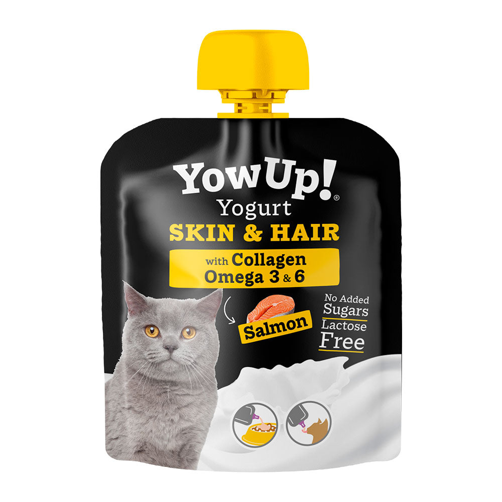 YOWUP - Yogurt Para Gato Skin & Hair Sabor Salmon 85 g