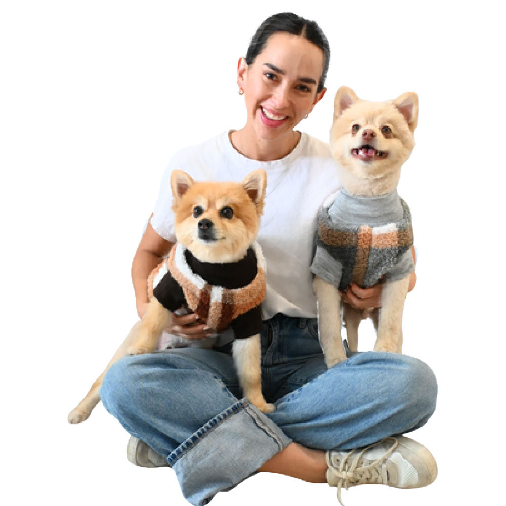 ZOOETERS - Suéter De Peluche Color Gris Para Perro T1