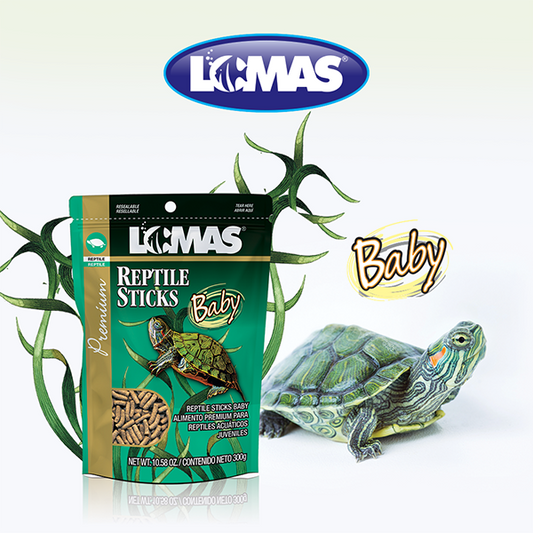 GRUPO LOMAS - Reptile Sticks Alimento Para Tortugas Baby 300 g
