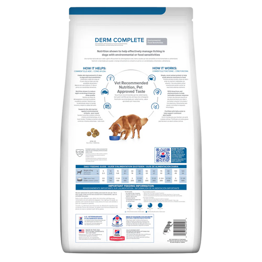 HILL'S PRESCRIPTION DIET - Derm Complete Alimento Seco Cuidado Cutáneo Para Perro 2.9 Kg