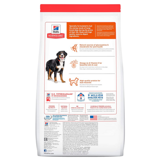 HILL'S SCIENCE DIET - Large Bread Alimento Seco Para Perro Razas Grandes 15 Kg