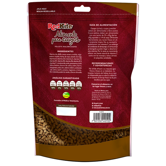 REDKITE - Alimento Pellet Para Cuyo 850 g