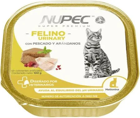 NUPEC - Pack Alimento Húmedo En Lata Para Gato Adulto Urinary 16 Pz De 100 G
