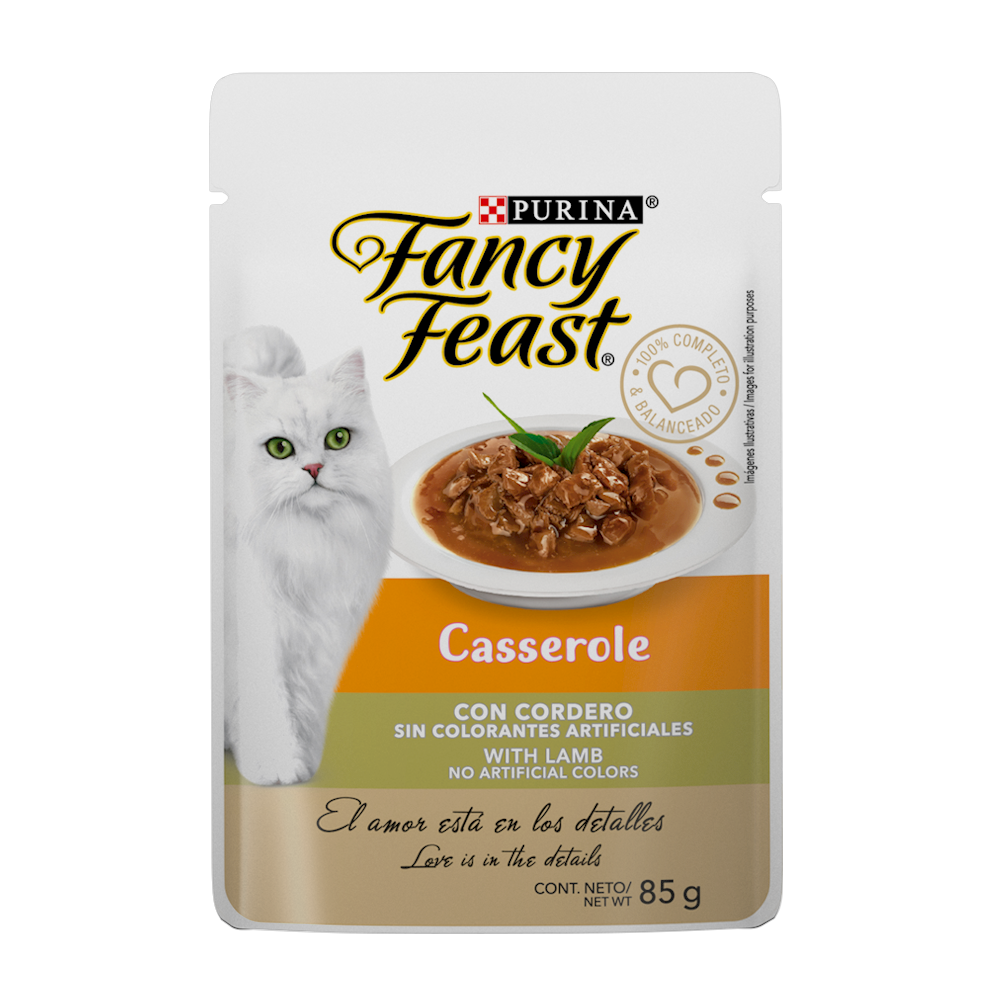 FANCY FEAST - Alimento Húmedo Casserole Cordero Pouch 85 g