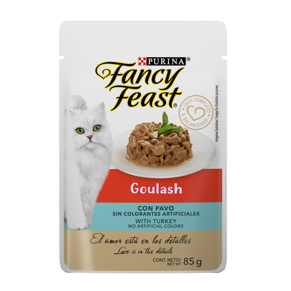 FANCY FEAST - Alimento Húmedo Goulash Pavo Pouch85 g