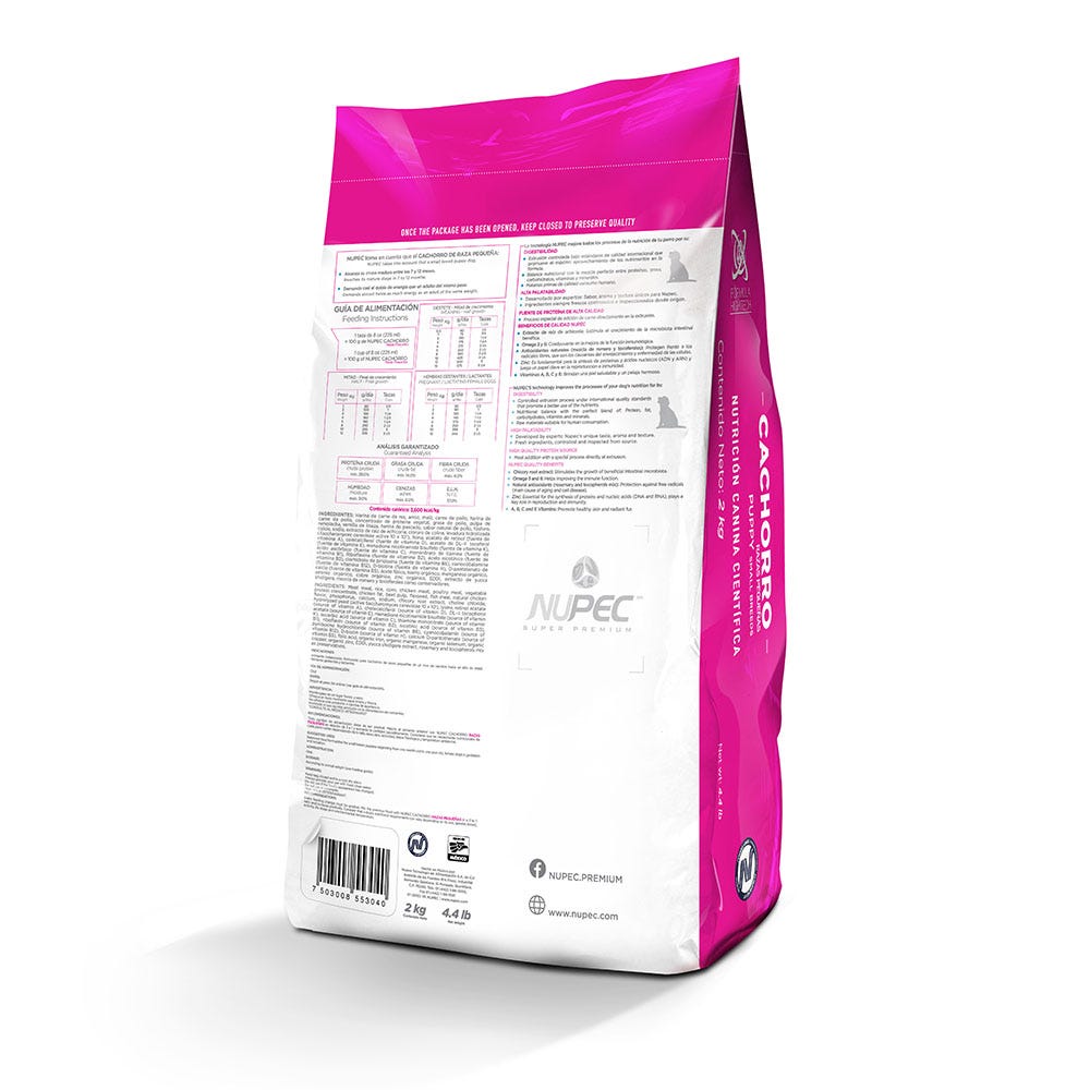 NUPEC - Alimento Seco Cachorro Razas Pequeñas 2 kg