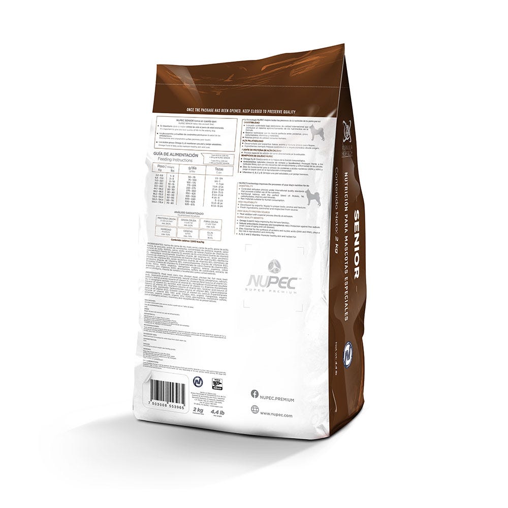 NUPEC - Alimento Seco Perro Senior 2 kg