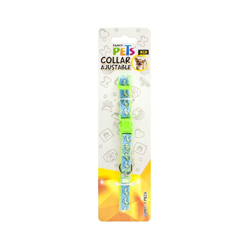 FANCY PETS - Collar Nylon con Listón Bordado Extrachico