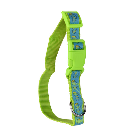 FANCY PETS - Collar Nylon Con Listón Bordado Grande Para Perro