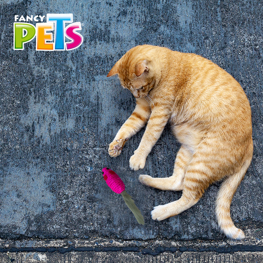 FANCY PETS - Juguete Para Gato Ratón Con Peluche