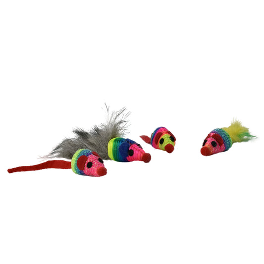 FANCY PETS - Juguete En Forma De Ratones Para Gato 4 Pzas