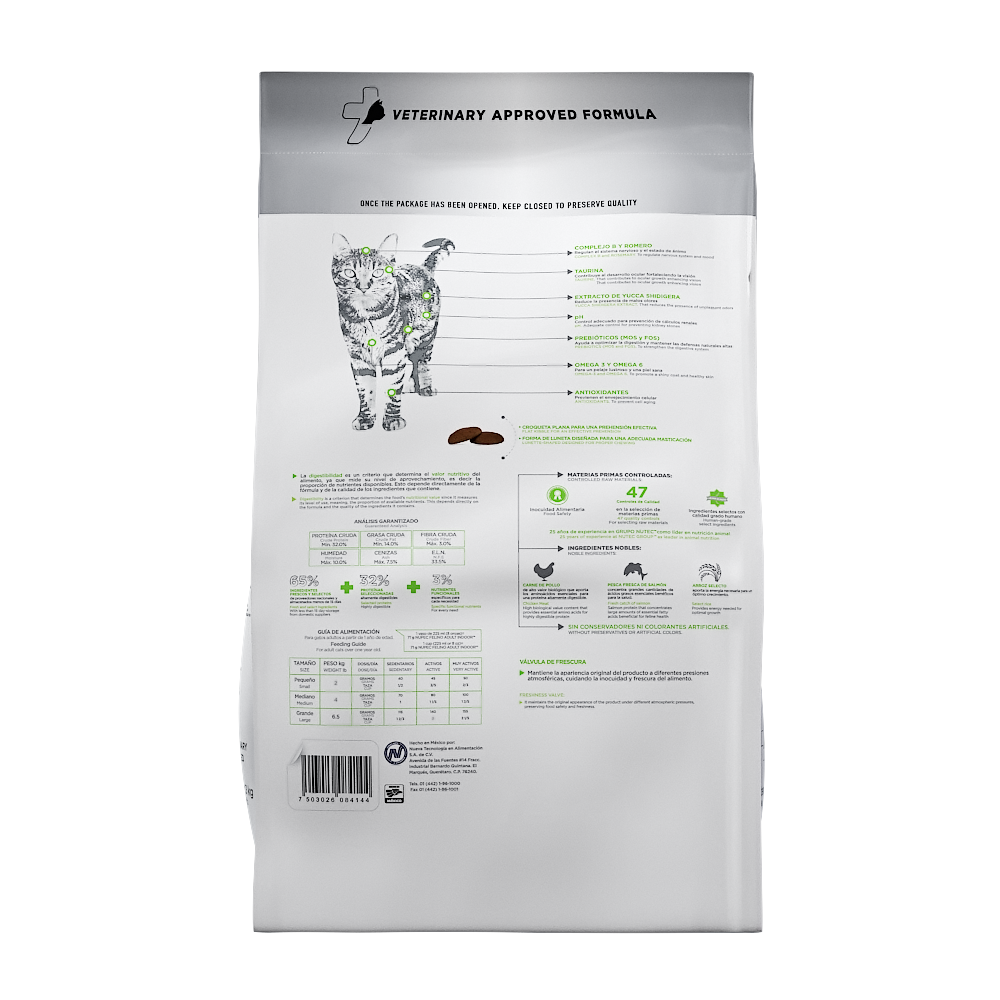 NUPEC - Indoor Alimento Seco Gato Adulto de Interior 1.5 kg