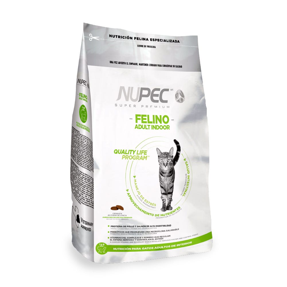 NUPEC - Indoor Alimento Seco Gato Adulto de Interior 5 kg