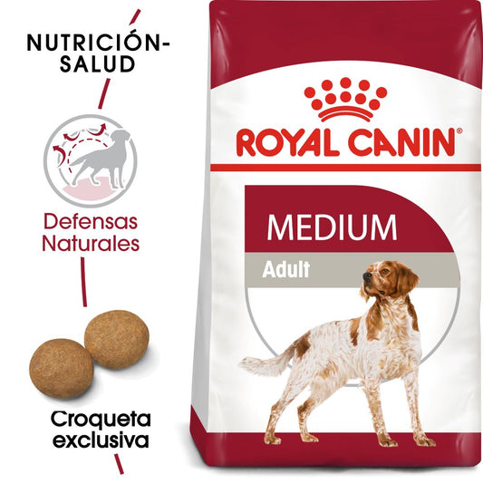 ROYAL CANIN - Alimento Seco Para Perro Adulto Razas Medianas 13.6 kg