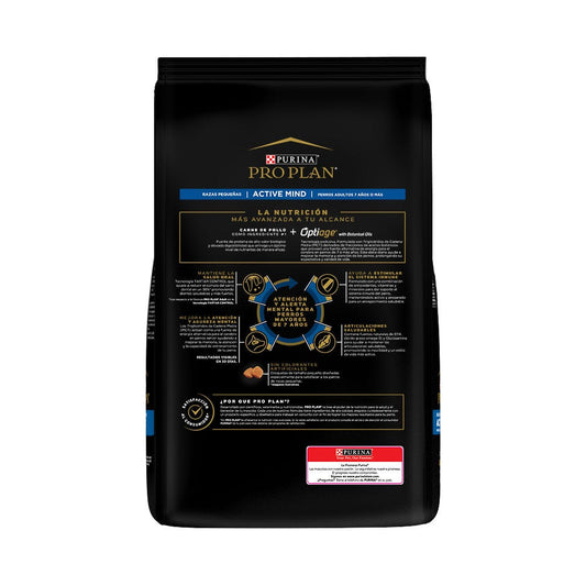 PRO PLAN - Active Mind Alimento Seco Para Perro Senior Razas Pequeñas Sabor Pollo 7.5 kg