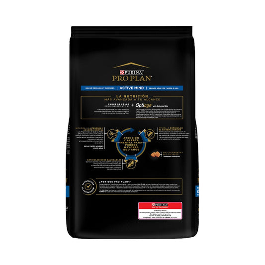 PRO PLAN - Alimento Seco Para Perro Senior +7 Razas Medianas y Grandes Receta Pollo 7.5 Kg