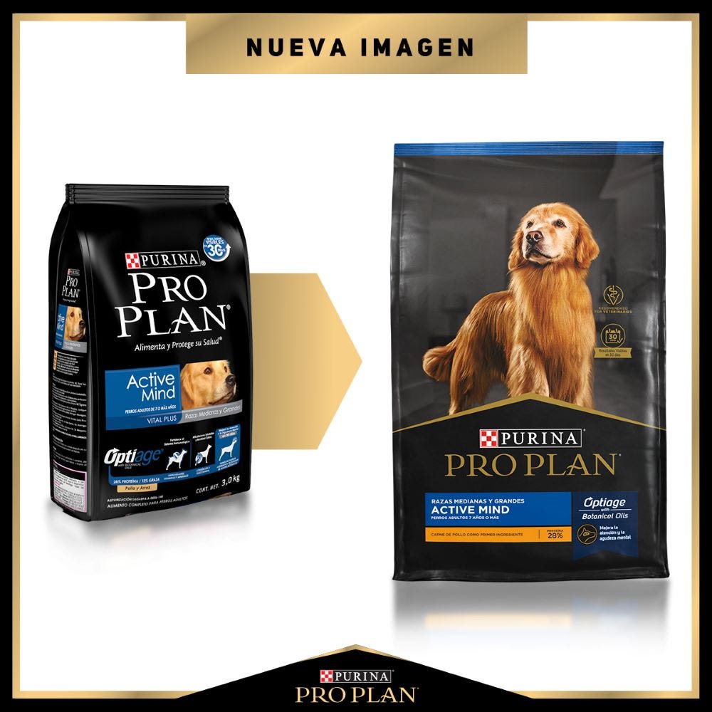 PRO PLAN - Optiage Alimento Seco Senior Razas Medianas y Grandes Pollo 7.5 kg
